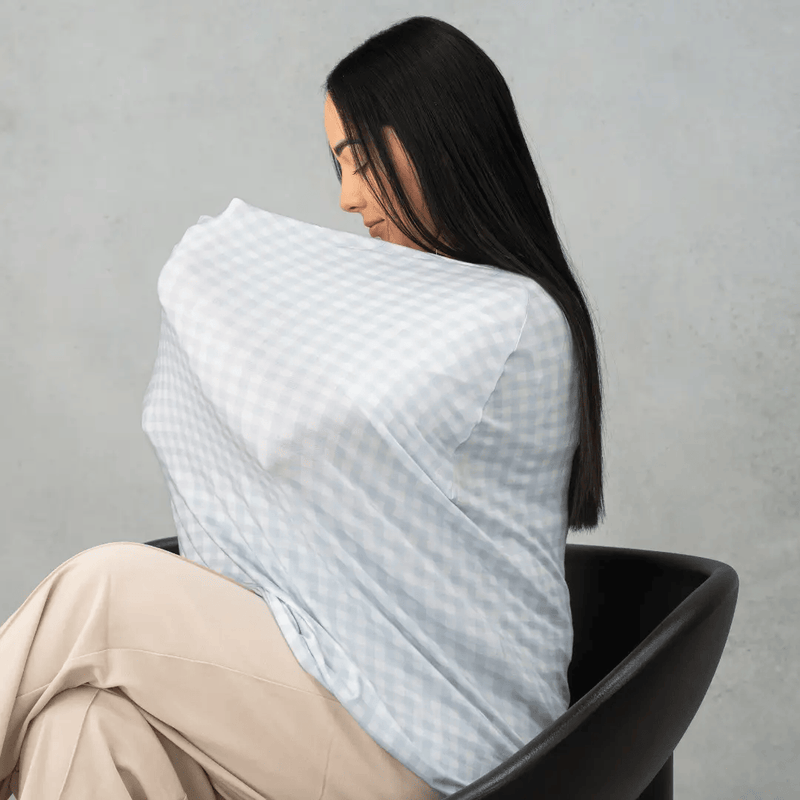 Blue Gingham Multi-Use Cover by Modern Mini