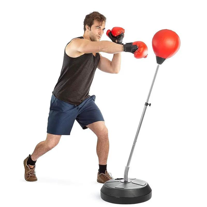 Punch Speed Ball Gloves Set Free Standing Punching Boxing Bag Home GYM Training by dealonline.co.nz
