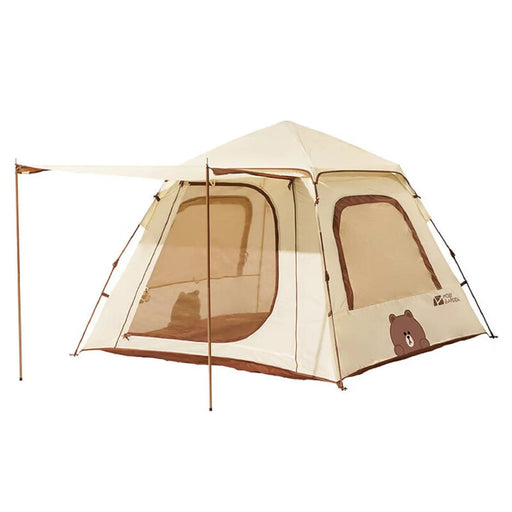 Ecotrek Mobi Garden x LINE FRIENDS Auto Tent 3–4 Person – Brown Bear MGD2435 by ECOTREK