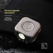 Titanium Alloy Mini Flashlight Magnetic Attraction - Titanium Alloy Mini Flashlight Magnetic Attraction Black by China Dropship