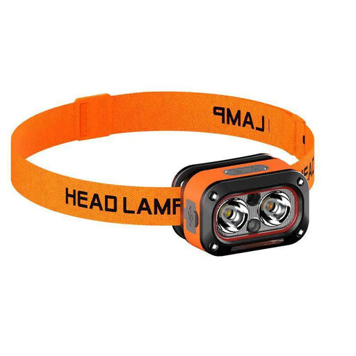 High-Intensity LED Motion-Sensor Headlamp Waterproof Head-Mounted Fishing Light - High-Intensity LED Motion-Sensor Headlamp Waterproof Head-Mounted Fishing Light Orange by China Dropship