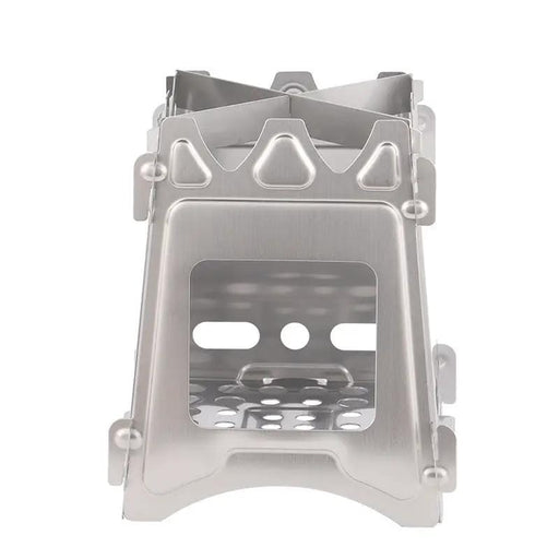 Mead's Supply & Equipment Outfitters limited Camp Cookware & Stoves Portable Stainless Steel Folding Camping Stove & BBQ Grill — Compact Outdoor Cooking for 1-2 People Portable Stainless Steel Folding Camping Stove & BBQ Grill — Compact Outdoor Cooking for 1-2 People