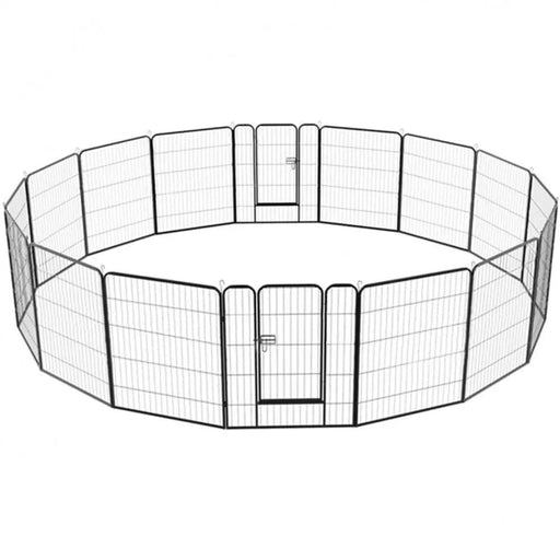 16 Panels Heavy Duty Dog Pen 10.8 Merters Long by Yaheetech