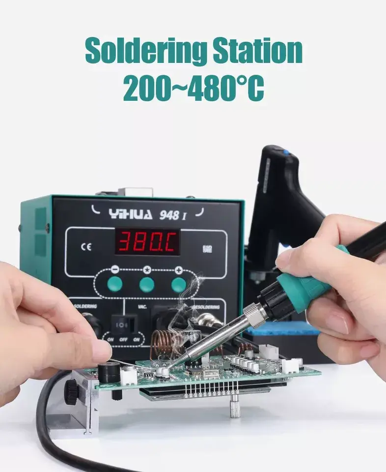LCD Soldering Iron Desoldering 2in1 Station by salelink.co.nz