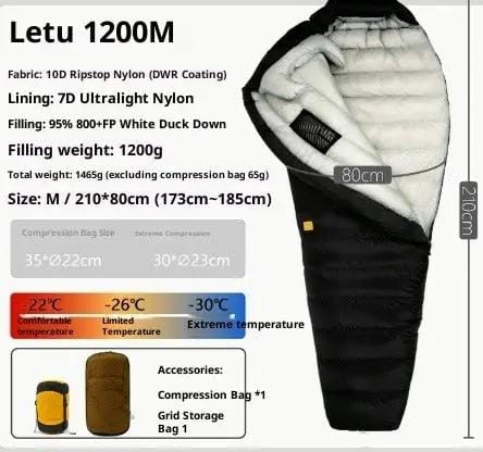 Mead's Supply & Equipment Outfitters limited Sleeping Bags Ultralight Down Sleeping Bag for Camping & Hiking Ultralight Down Sleeping Bag for Camping & Hiking