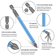 Magnetic Anti-Slip Drill Bit PH2 Cross Head Screwdriver Set Tool 25mm-150mm New by salelink.co.nz