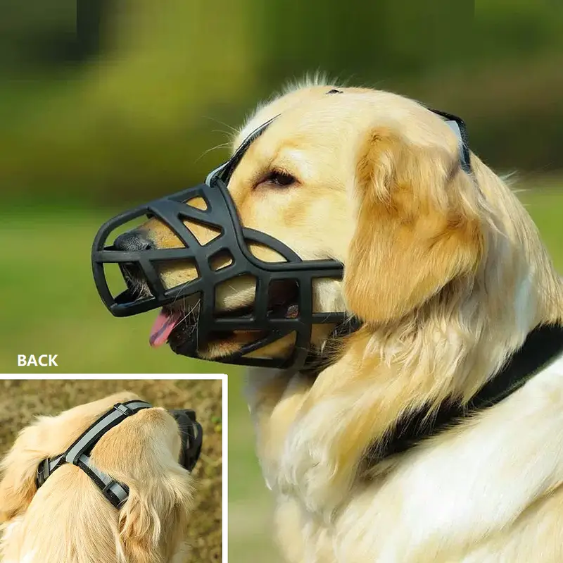 Dog Silicone Muzzle Prevents Chewing Biting Soft Basket Drinking L-XXL by dealonline.co.nz