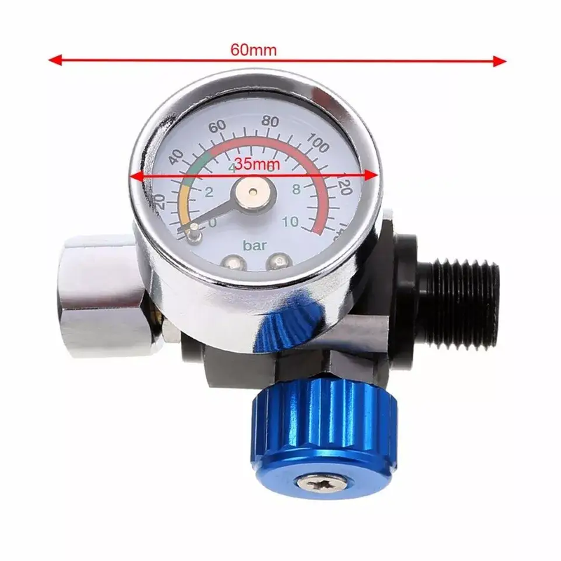 For Car Metal Paint Spray Gun Air Pressure Regulator Gauge 0-140PSI by salelink.co.nz