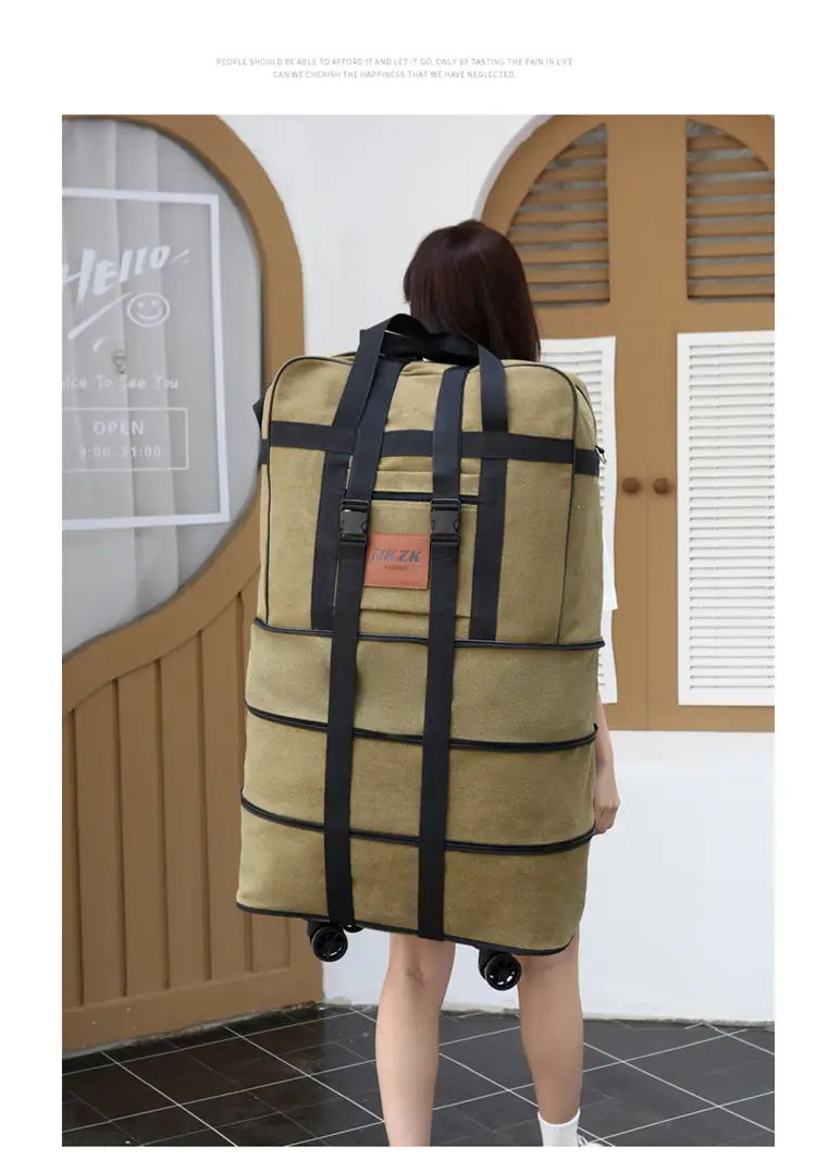 158L Expandable Luggage Bag – Foldable Rolling Travel Bag XCMF1183 by ECOTREK
