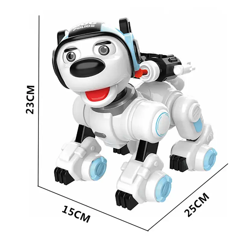RC Smart Dog Patrol Dance Sing Shooting RC Robot Toy Gift by dealonline.co.nz