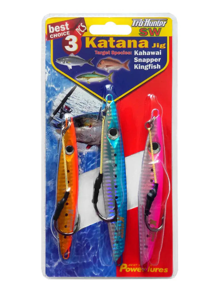 Pro Hunter Katana Jig Lure Kit ( 3 pcs) by NZ Diver