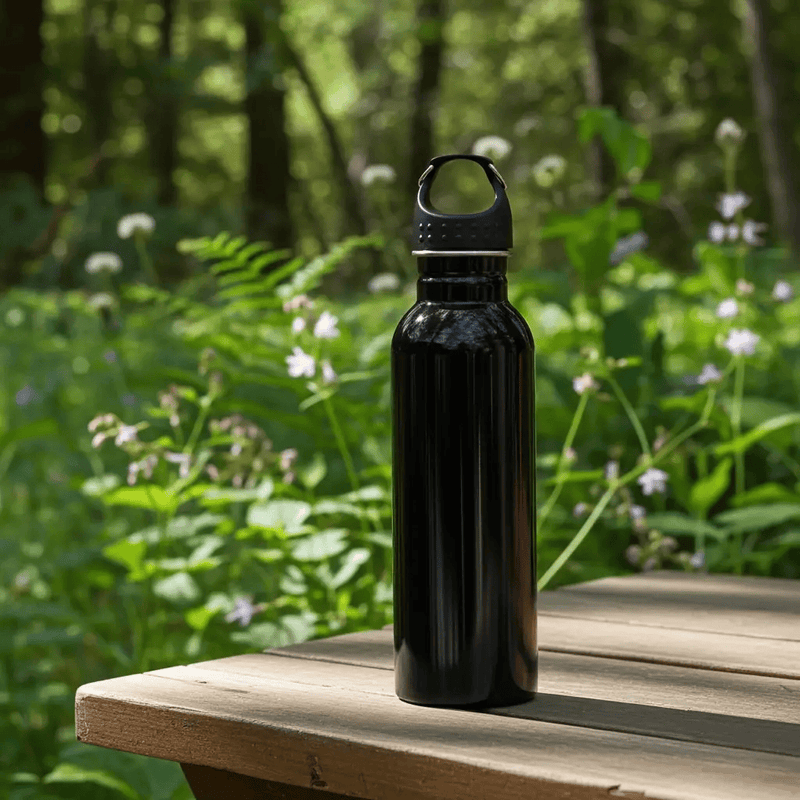 Frankly Cotton 500ml Stainless Steel Gloss Drink Bottle Range by Nest & Stem Homewares