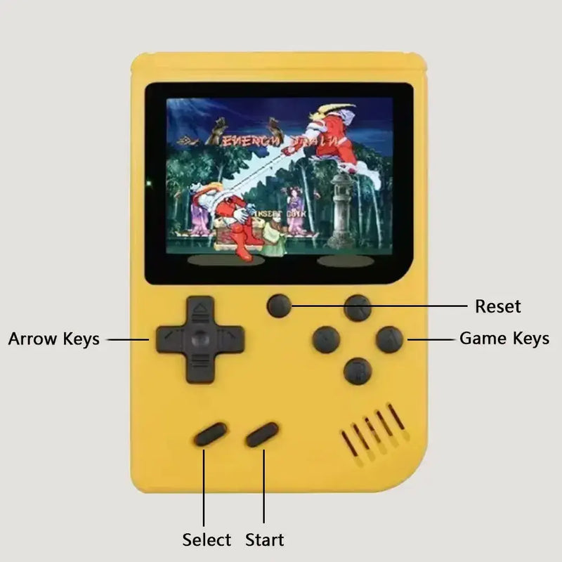 8-Bit Mini Handheld Game Console – 500 Games (5 colours available) by Habicare