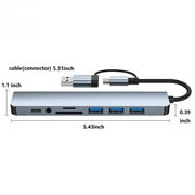 8-in-1 Hub with Card Reader & Audio by Habicare