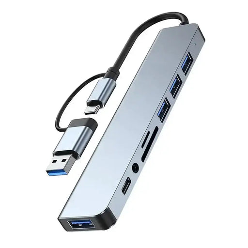 8-in-1 Hub with Card Reader & Audio by Habicare