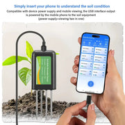 8-in-1 Soil Sensor for pH, EC, Moisture, Temp & NPK Testing by Habicare