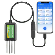 8-in-1 Soil Sensor for pH, EC, Moisture, Temp & NPK Testing by Habicare