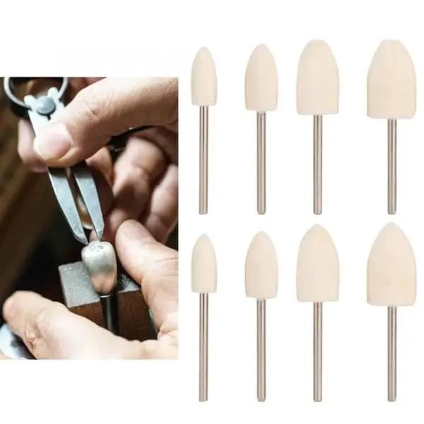 8 Piece Conical Head Polishing Bits by That Watch Shop