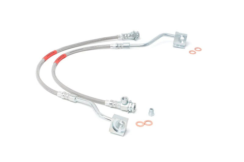 Brake Lines Stainless FR 4-6" Lift Ford Bronco/F-150 4WD (1980-1996) by Magwarehouse.com