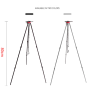 Ecotrek Portable Camping Bonfire Tripod Frame – Adjustable Hanging Chain | Aluminium Alloy HS23711 by ECOTREK