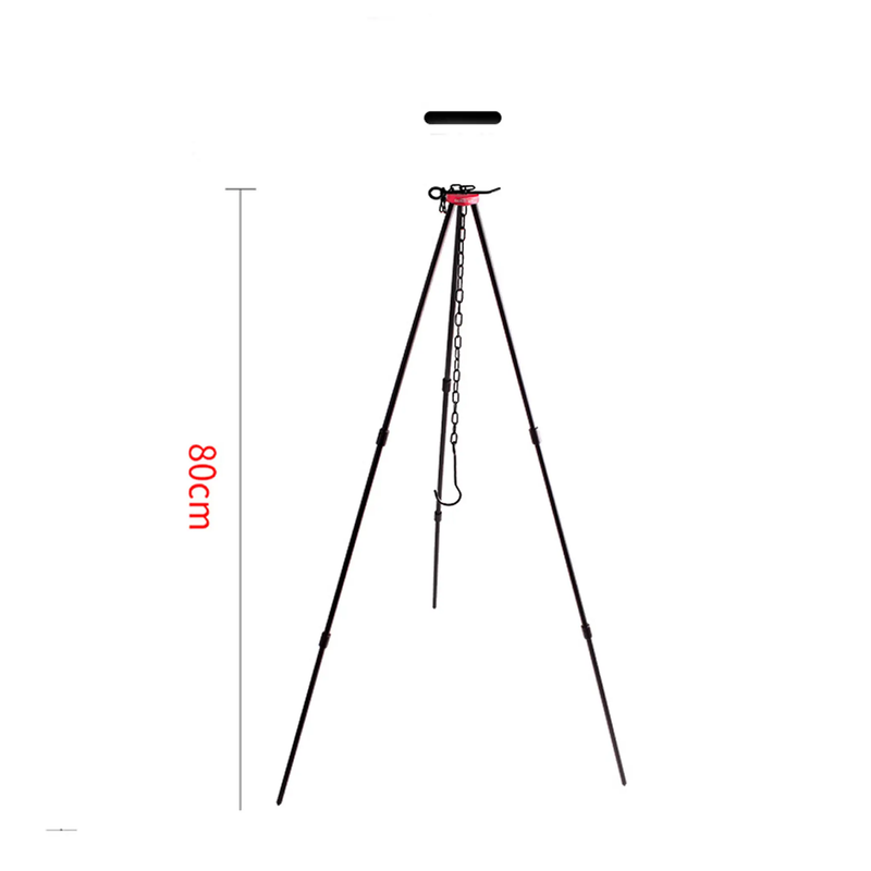 Ecotrek Portable Camping Bonfire Tripod Frame – Adjustable Hanging Chain | Aluminium Alloy HS23711 by ECOTREK