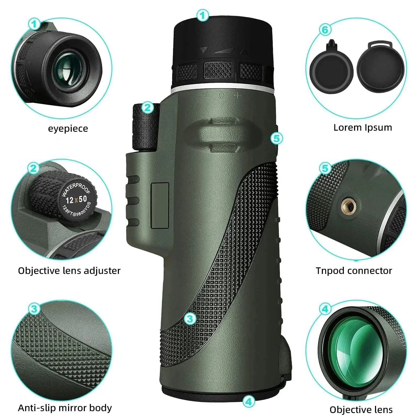 China China 80x100 HD ZOOM Powerful Monocular Telescope Portable Binoculars Long Range Telescope Hunting Camping With Outdoor Camping Travel