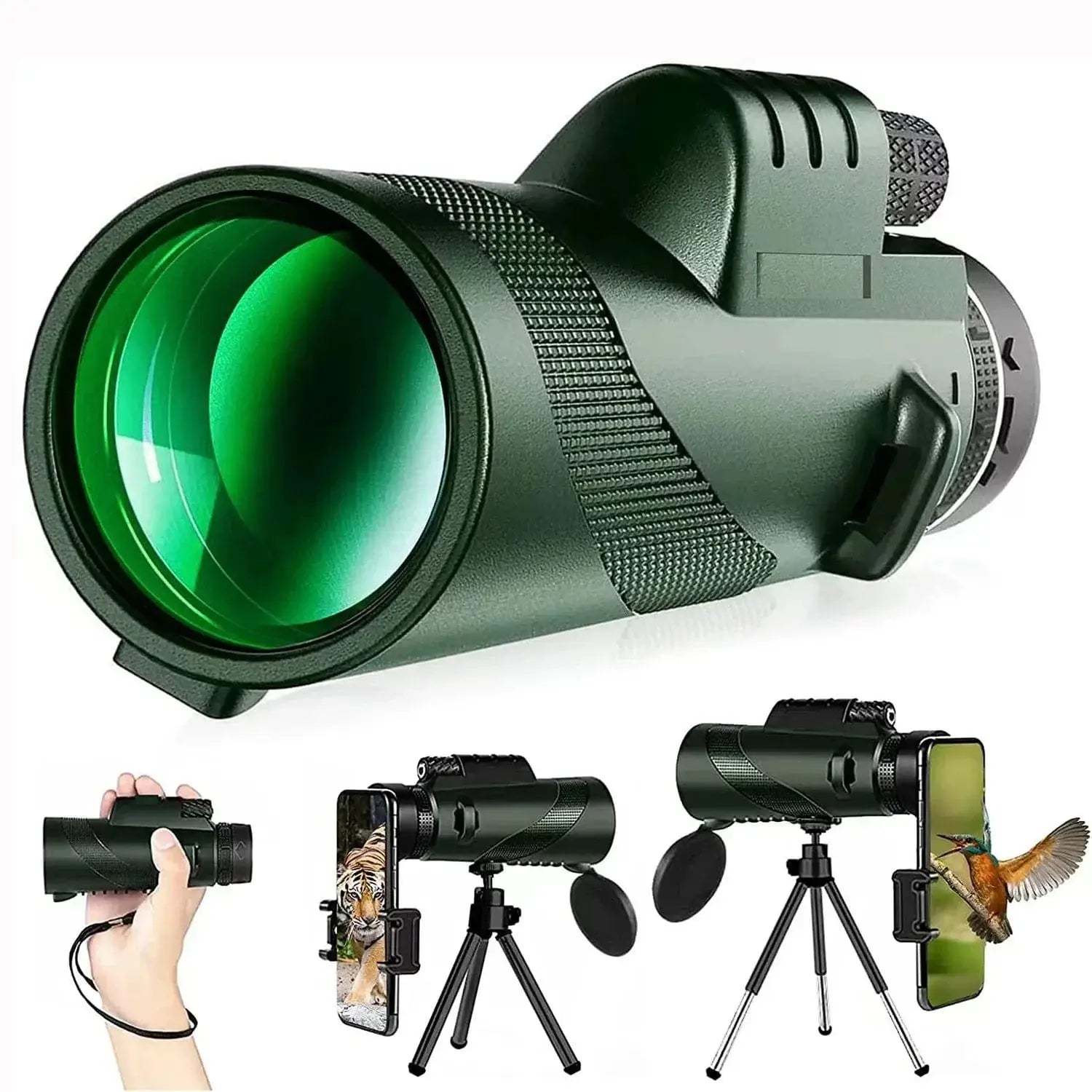 China China 80x100 HD ZOOM Powerful Monocular Telescope Portable Binoculars Long Range Telescope Hunting Camping With Outdoor Camping Travel