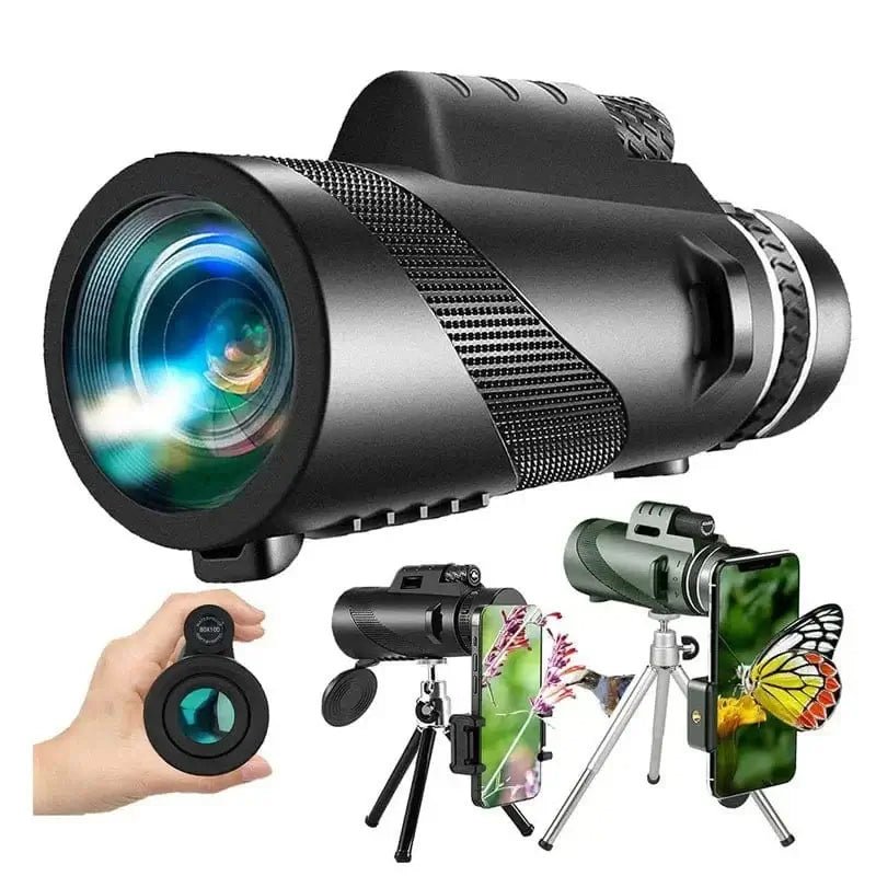 China China 80x100 HD ZOOM Powerful Monocular Telescope Portable Binoculars Long Range Telescope Hunting Camping With Outdoor Camping Travel