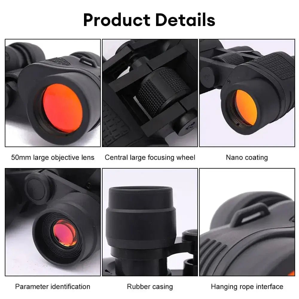 China China Standard Kit 80X80 HD High Power Binoculars Telescope 5000M Long Range Portable FMC Optical Binoculars for Hunting Camping Tourism