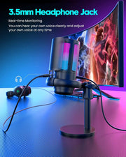 Gaming Microphone, USB PC Mic for Podcasts Videos, Streaming by salelink.co.nz