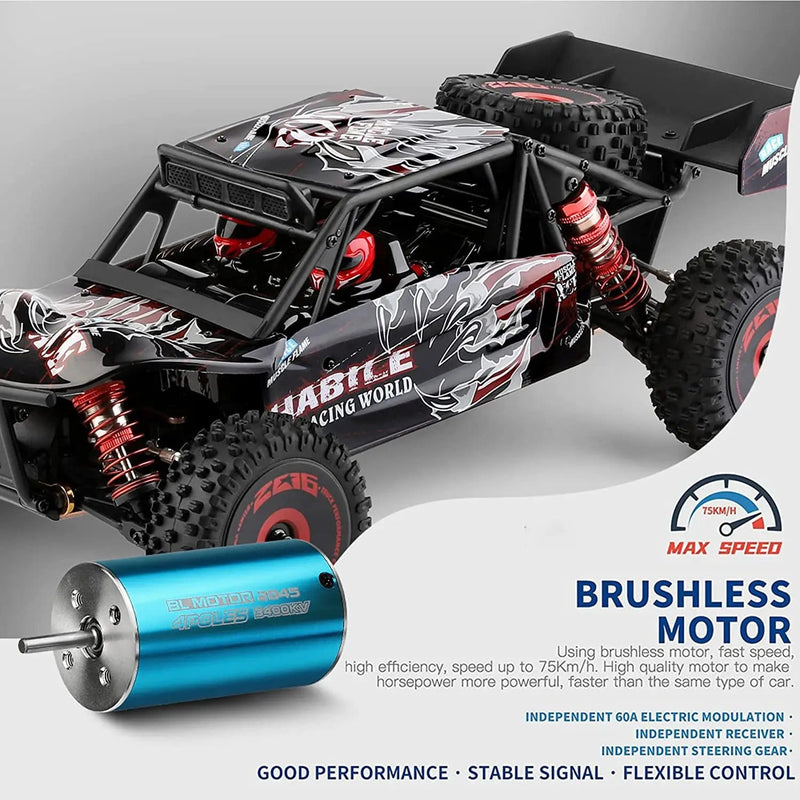 dealonline.co.nz Deal Online NZ 75km/h Brushless Motor and Metal Chassis 4WD Off Road High Speed Racing Car 75km/h Brushless Motor and Metal Chassis 4WD Off Road High Speed Racing Car
