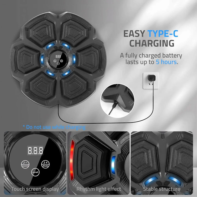 Music Boxing Machine Punching Target by salelink.co.nz