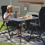 120 cm Portable Folding Camping Table – Roll-Up Outdoor Cooking & Picnic Table ZF1409 by ECOTREK