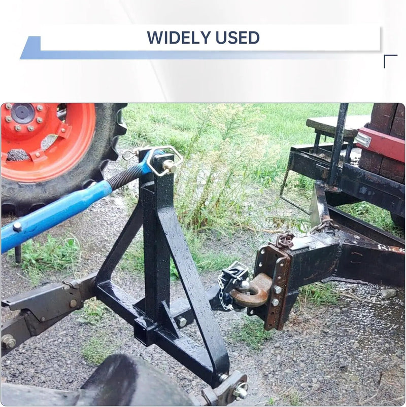 3 Point 2 Receiver Trailer Towing Hitch Cat.1 Tractor Tow Hook Drawbar by salelink.co.nz