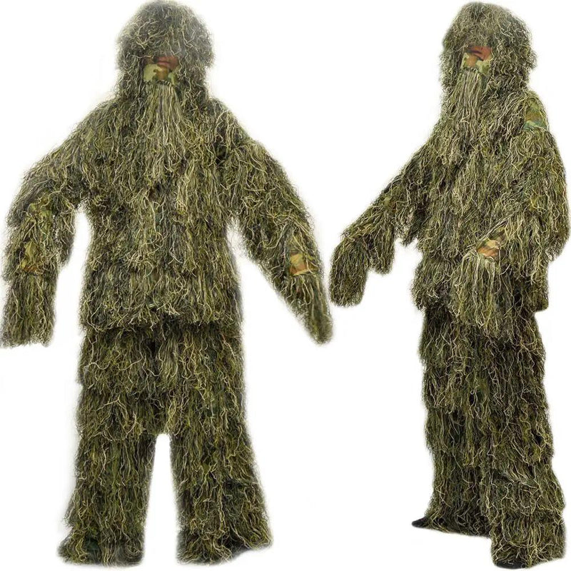 Ghillie Suit 3Pcs Camouflage Hunting Archery Clothing by salelink.co.nz