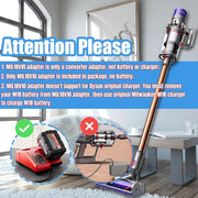 Milwaukee M18 18V Battery Adapter Converter To Dyson V10 Battery by salelink.co.nz