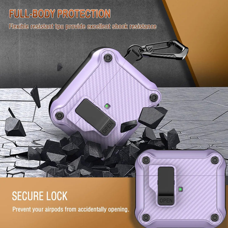 AirPods 3 Case Lock Clip, Armor Protective Hard TPU Case by salelink.co.nz
