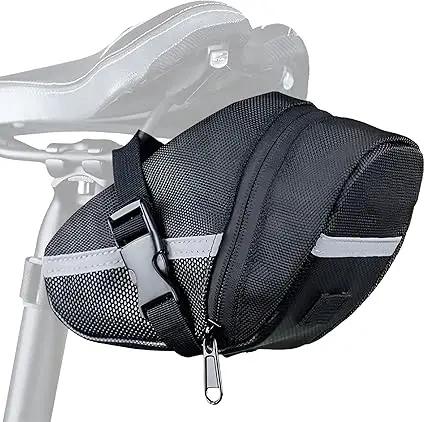 Ecotrek Bicycle Saddle Bag – Lightweight Velcro Seat Bag for MTB, Road Bike & E-Bike JS15505 by ECOTREK