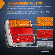 Magnetic LED Trailer Light Kit with 7 Pin Plug by salelink.co.nz