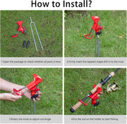 2PCS Beach River Bank Fishing Rod Holders by salelink.co.nz