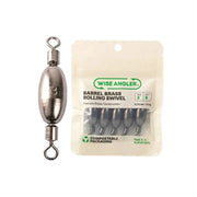 Barrel Brass Weight Rolling Swivel by WISE ANGLER