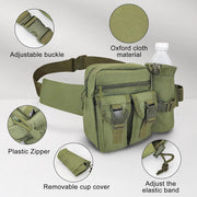 Ecotrek Waterproof Waist Bag with Removable Bottle Pouch - Multi-Pocket Outdoor Sports BL7013 by ECOTREK