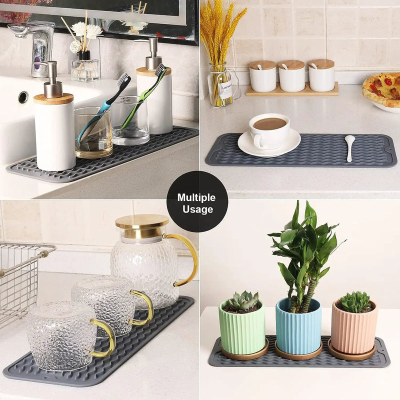 Silicone Dish Drying Mat Green by salelink.co.nz