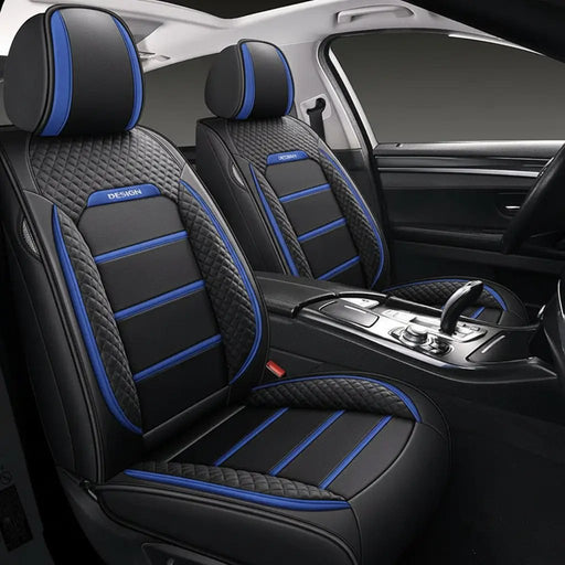 Car Seat Cover Faux Leather Cushion 5 Seater Full Set Front Rear Premium Quality by dealonline.co.nz