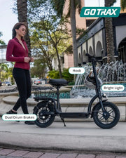 Kiwi eRide Kiwi eRide Gotrax Flex electric scooter With Seat Commuter E-Scooter Gotrax Flex electric scooter With Seat Commuter E-Scooter