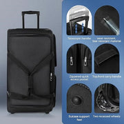 Ecotrek Rolling Duffle Bag with Wheels and Handle | Expandable Waterproof Trolley Travel Bag CP1228 by ECOTREK