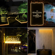 5M Warm White DC 12V Flex LED Strip Neon Rope Light Silicone by salelink.co.nz