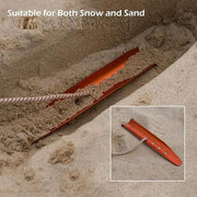 ECOTREK Snow & Sand Tent Stakes – 31cm Aluminum U-Shaped Pegs for Camping & Beach JP5604 by ECOTREK