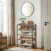 The Shopsite Home-living Shoe Rack Organiser 5 Tier Narrow Shoe Storage Shelf Shoe Rack Organiser 5 Tier Narrow Shoe Storage Shelf