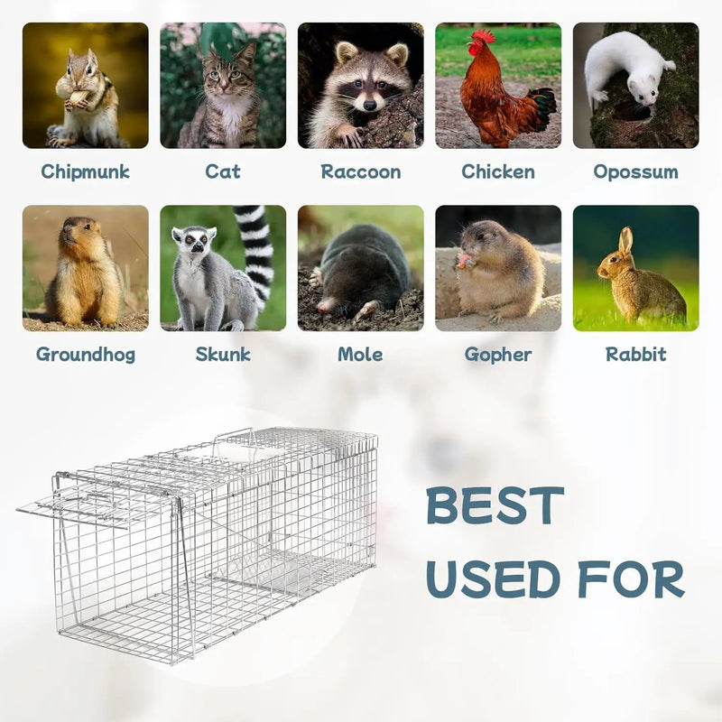 94 x 34 x 37cm Animal Trap Live Catch Possum Fox Rat by salelink.co.nz